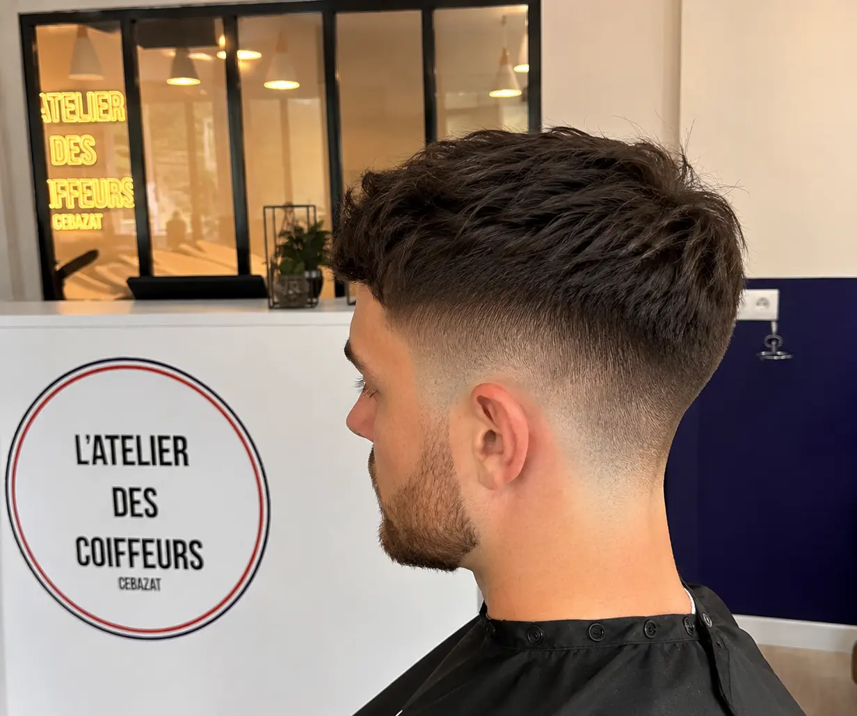 Coupe réalisée au salon Atelier des Coiffeurs à Cébazat
